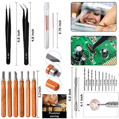 HIJIRH 165PCS 3D Model Kit Tools,Gundam Model Tool,Hobby Building Tool Kit