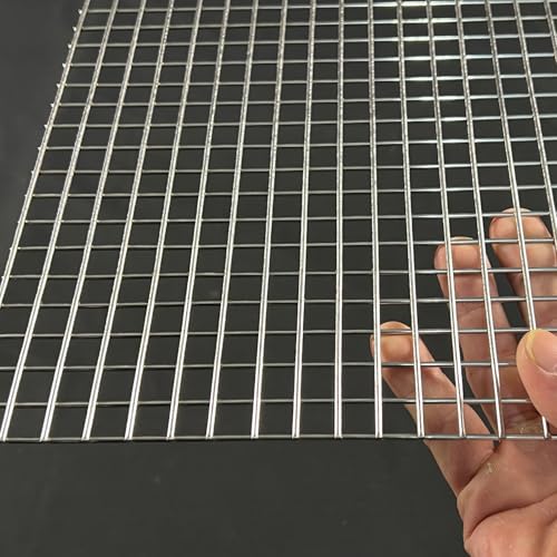 14Gauge 1/2" Stainless Steel Hardware Cloth 48"x24" Heavy Welded Wire Fence Chicken Wire Fencing Metal Screen for Screen Door Mesh,Gopher Trap,Grill,Bird Netting,Pet Screen,Metal Grate,Drain Mesh - size: 48"x24", style: 14 Gauge, 1/2 inch Holes