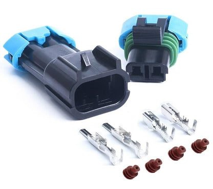2 Pins Waterproof Electrical Wire Cable Connector Male/Female Plug for Car Fan