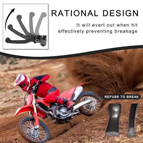 Motorcycle Brake Clutch Lever Pivot Levers Set Adjustable CNC for CRF250R CRF450R 2007-2025 CRF250RX 2019-2025 CRF450RX 2017-2023 CRF450RWE Dirt Bike Black - color: Black