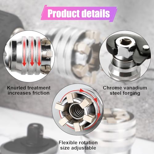ZIMISI Universal Socket Wrench, 10-19mm Magic Sleeve Tool (Sockets) - size: Socket Wrench