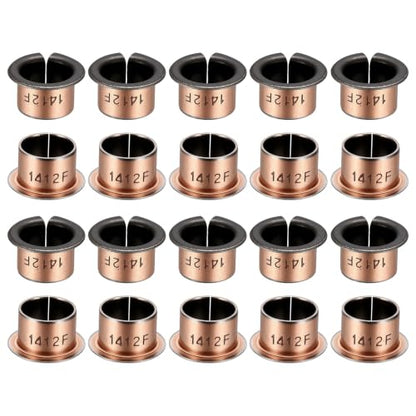 uxcell 40Pcs Flanged Sleeve Bearing, 14mm Bore x 16mm OD x 12mm Length - size: 14×16×12mm