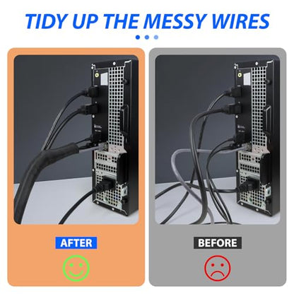 Split Wire Loom, 20ft Automotive Cable Protector Sleeve, Flexible Braided Cable Sleeves High Temperature Cable Management (Black, 1") - color: Black, size: 1"