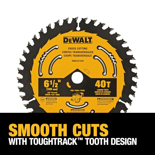 DEWALT Circular Saw Blade, 6 1/2 Inch, 40 Tooth, Framing (DWA161240)
