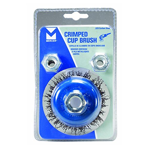 Mercer Industries 188040 - 6" x 5/8"-11 Crimped Cup Brush, .014 Carbon Steel Wire - color: .014 Carbon Steel, size: 6" x 5/8"-11, style: Crimped Cup
