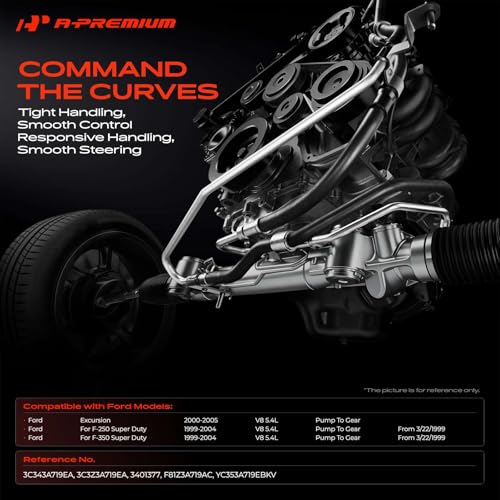 A-Premium Power Steering Pressure Hose Assembly Compatible with Ford