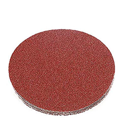 HIFROM 5 Inch Sanding Discs NO-Hole Hook and Loop 40 Grit Sandpaper Aluminum Oxide Random Orbital Sander Pads (60-Pack) - size: 40 Grit, 60pcs