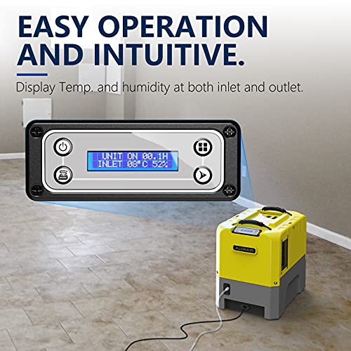 ALORAIR 180 PPD Commercial Dehumidifier with Pump, 6-Year Limited Warranty - color: Yellow