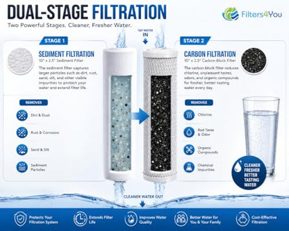 CFS Reverse Osmosis Filter Replacement Kit, Sediment & Carbon, 2 Sets - size: 2 Pack