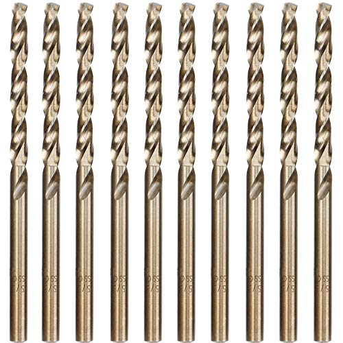 10-Piece 5/32" M35 Cobalt Twist Drill Bit Set for Stainless Steel - style: 5/32"(10pcs)