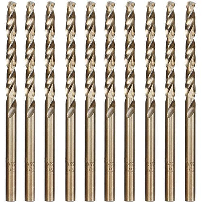 10-Piece 5/32" M35 Cobalt Twist Drill Bit Set for Stainless Steel - style: 5/32"(10pcs)