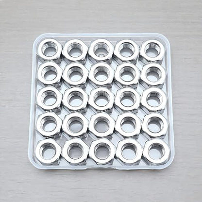 25Pcs M12 Hex Nuts, 304 Stainless M12 Nut, Coarse Thread M12 Nuts - size: Metric M12-1.75---25Pcs