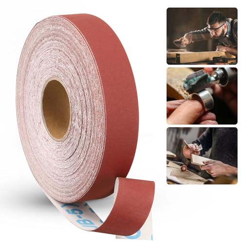 Emery Cloth Roll 600 Grit, 1 Inch x 82 Feet Heavy Duty Sandpaper - size: 25 meters, style: 600 Grit