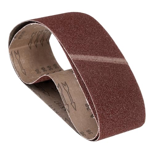 2 Pcs Sanding Belts 3 x 24 Inch 36 Grit Aluminum Oxide - size: 3 x 24 Inch(36 Grits)