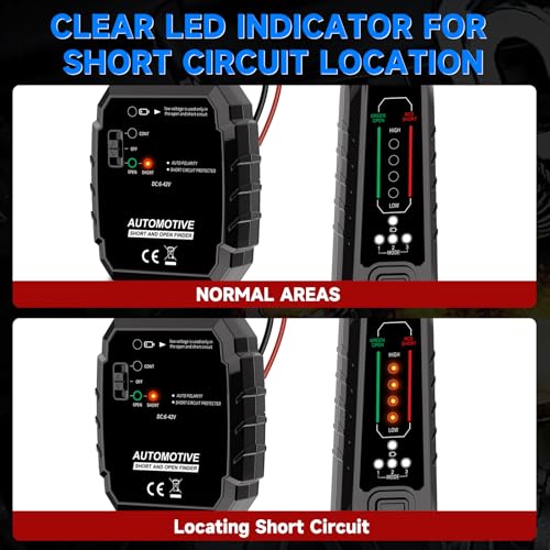 VSTM Wire Tracer, DC 6‑42V Automotive Open & Short Circuit Finder