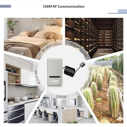 ECOWITT Wi-Fi Gateway Weather Station, with Built-in Temperature, Humidity, and Barometric Sensors, IOT Ready, Supports Ecowitt Sensors Developed, USB Power, 915 MHz - style: GW1200BU