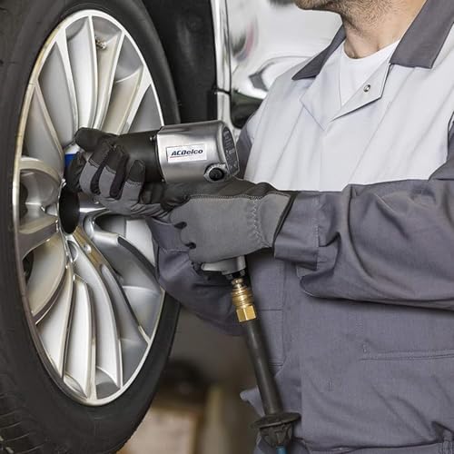 ACDelco ANI405A Heavy Duty Twin Hammer ½” 500 ft-lbs. 5-Speed Pneumatic Impact Wrench Tool Kit