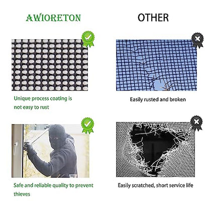 Premium Car Grill Mesh PVC Coated 304 SS Woven Mesh 13x39.3in - size: 13"x39.3",1roll