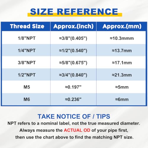 10Pcs Pneumatic Push to Connect Fitting Fit 8mm OD Tube 1/2"MNPT - color: Blue, size: 8mm OD x 1/2" NPT