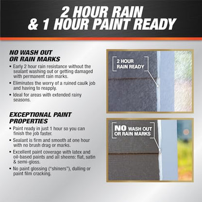 DAP Dynaflex Ultra Advanced Exterior Sealant, Clear, 5.5 Oz (7079818207)