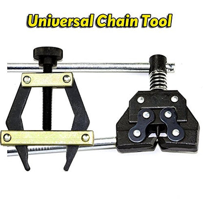 Jeremywell Roller Chain Tools Kit Fits #60#80#100 Roller Chain, Chain Holder/Puller + Breaker/Cutter - style: Chain Breaker + Puller