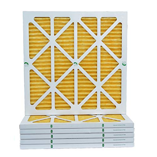 Glasfloss ZL 14x14x1 MERV 11 AC Furnace Pleated Air Filters. Box of 6 - size: 14x14x1 | 1" Filters | 6 Pack