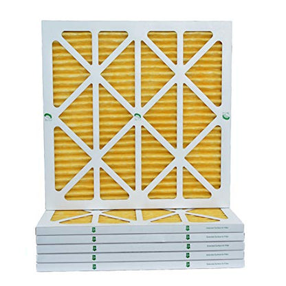 Glasfloss ZL 14x14x1 MERV 11 AC Furnace Pleated Air Filters. Box of 6 - size: 14x14x1 | 1" Filters | 6 Pack