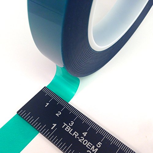 High Temp Masking Tape Kit, Green Polyester, 5 Roll
