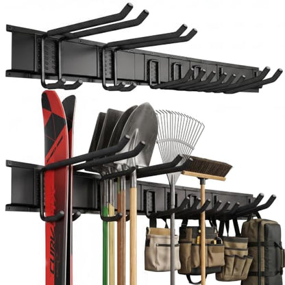 49.5" Garage Tool Organizer Wall Mount, 500 LBS Garden Tool Organizer - size: 49.5 inch