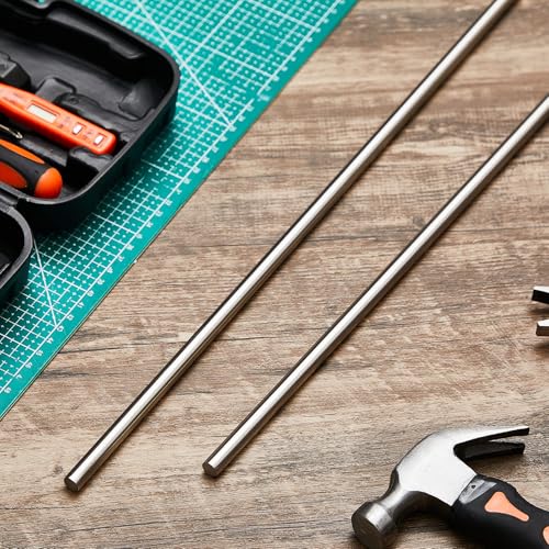 2 Pcs 304 Stainless Steel Rod 3/8''(10 mm) Diameter 24'' (610 mm) Length - size: 24'' (610 mm)