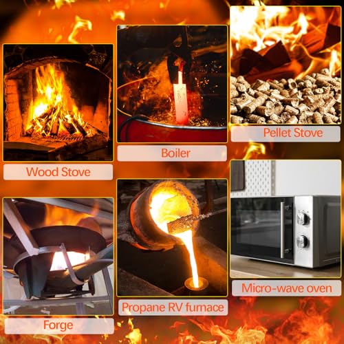 Qilery 1" x 1/2" x 200" Fireproof Insert Insulation for Fireplace, Strip Fiber Blanket Rated to 2200f High Temperature Resistance Gasket for Wood Stove Pellet Stove Boiler Kiln Forge Fireplace, DIY - size: 1'' X 1/2'' X 200''