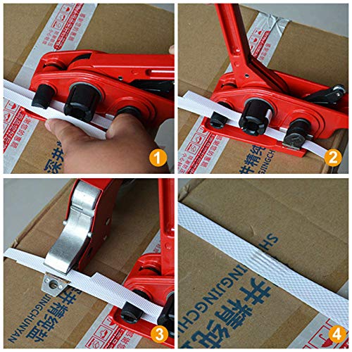 Heavy Duty Manual 4 in 1 PET/PP Manual Strapping Tools for 1/2-3/4" Belt