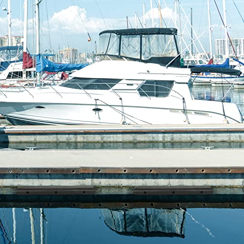Nisorpa Rubber Dock Bumper 3.3 Feet Heavy-Duty Dock Edge Bumper Rubber Trailer Bumper with 3 Bolts for Loading Docks, Marinas and Parking Spots Boat Docks and Boat Slips - 39” x 3.9” x 3.9"