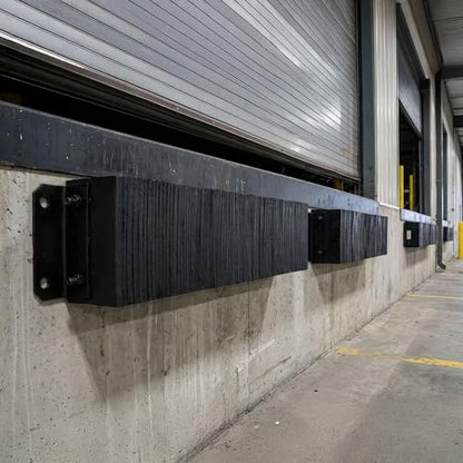 Rubber Dock Bumper, 16" x 10" x 4.5", 3/4" Mounting Holes, Guardian - size: 16" x 10" x 4.5"