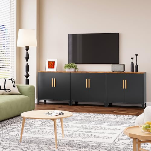 SISESOL Black Storage Cabinet with Doors and Shelves,30 inch Pantry Cabinet Sideboard with Leg,Small Accent Cabinets with Storage,Side Floor Cabinets for Home,Kitchen,Coffee Bar,Dining/Living Room - color: Black, size: 30"H