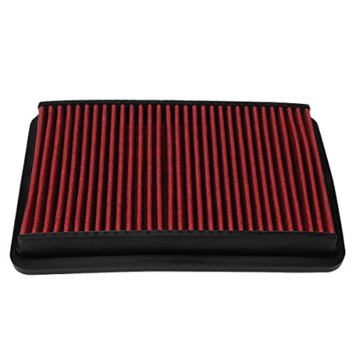 DNA Motoring AFPN-126-RD Clean Air Washable Drop In Panel Air Filter Enhance Engine Performance Power & Acceleration Improve [Compatible with 05-09 Tucscon / 05-10 Sportage] - style: 05-10 Tucscon/Sportage