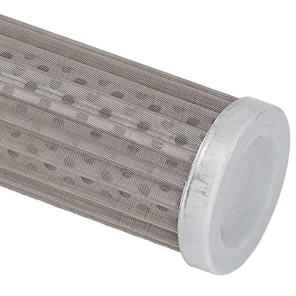 Oil Suction Strainer Filter Cartridge, 80x100x180μm Hydraulic Fuel Suction Valve Strainer Oil Filter Cartridge Metal Mesh Tube Connection Fuel Suction Filter for Automobile,