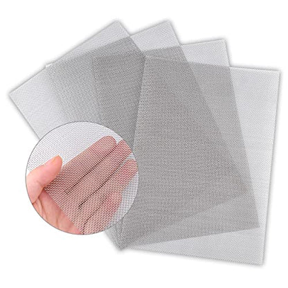 Valchoose 4PACK Stainless Steel Woven Wire Mesh Never Rust 11.8"X8.2" - size: 11.8"X8.2"(300X 210mm)