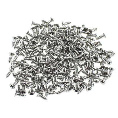 TAODAN 200PCS 2x6mm Small Household Stainless Steel Screws Phillips Flathead Wood Screws DIY Screws for Kitchen and Office Decorative Boxes and Pictures Decorative Accessories - size: 6