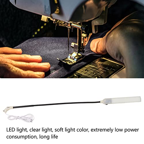 LED Sewing Light, Industrial Sewing Machines Sewing Machine Thread Stand LED Light 10W 64 Lamp Beads for Workbench Lathe US Plug