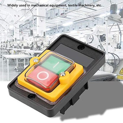 AC 220V/380V 10A Motor Controller ON/Off Push Button Switch NO NC Design Pushbutton Switch for Mechanical Equipment Textile Machinery -5()