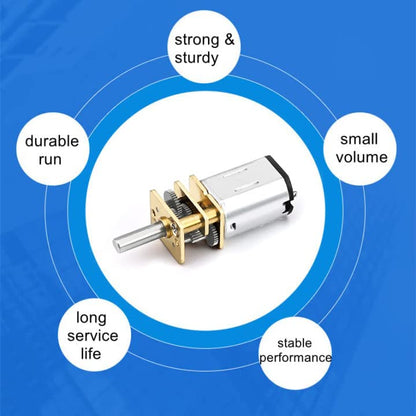DC 3V 5RPM Micro Geared Electric Motor Mini Speed Reduction Motor - size: DC 3v 5RMP