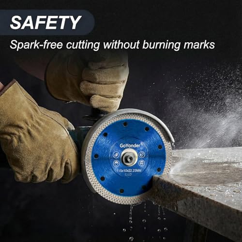 GoYonder 4.5 Inch Super Thin Diamond Saw Blade for Cutting Porcelain Tiles,Granite Marble Ceramics (4.5" -Blue (50 pcs)) - size: 4.5" - Blue (50 Count)