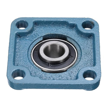 uxcell 2 Pcs UCF-204-12 Pillow Block Bearings 3/4 Inch Bore Self Alignment Chrome Steel Bearing Units, 4-Bolt Square Flange Mounted, Solid Base - size: UCF-204-12