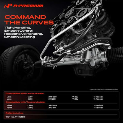 A-Premium Power Steering Return Hose Assembly Compatible with Toyota, Lexus