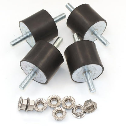 EASYEAH M12 Rubber Vibration Isolator Mounts Double Stud Shock Absorber - size: VV-M12x37-60x50