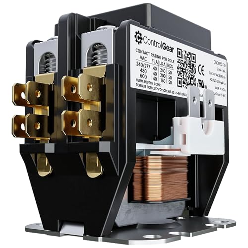 2-Pole Definite Purpose Contactor, 30A, 240V Coil, UL Recognized, A2L Cert. - size: 2P 30A 240V coil