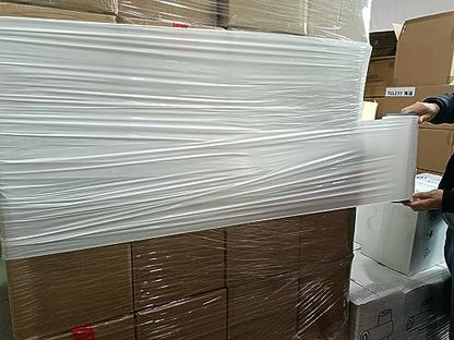 White Stretch Wrap Shrink Wrap 12”×1000ft Storage Industrial Wrap - color: White