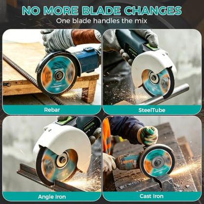 3Pcs 4.5" Multi-Purpose Diamond Metal Saw Blade for Angle Grinder