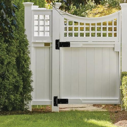 2 Pack 5” Heavy Duty Gate Hinges,260 Lbs Capacity Black Door Hinges - size: 5 inches - 2 Pack